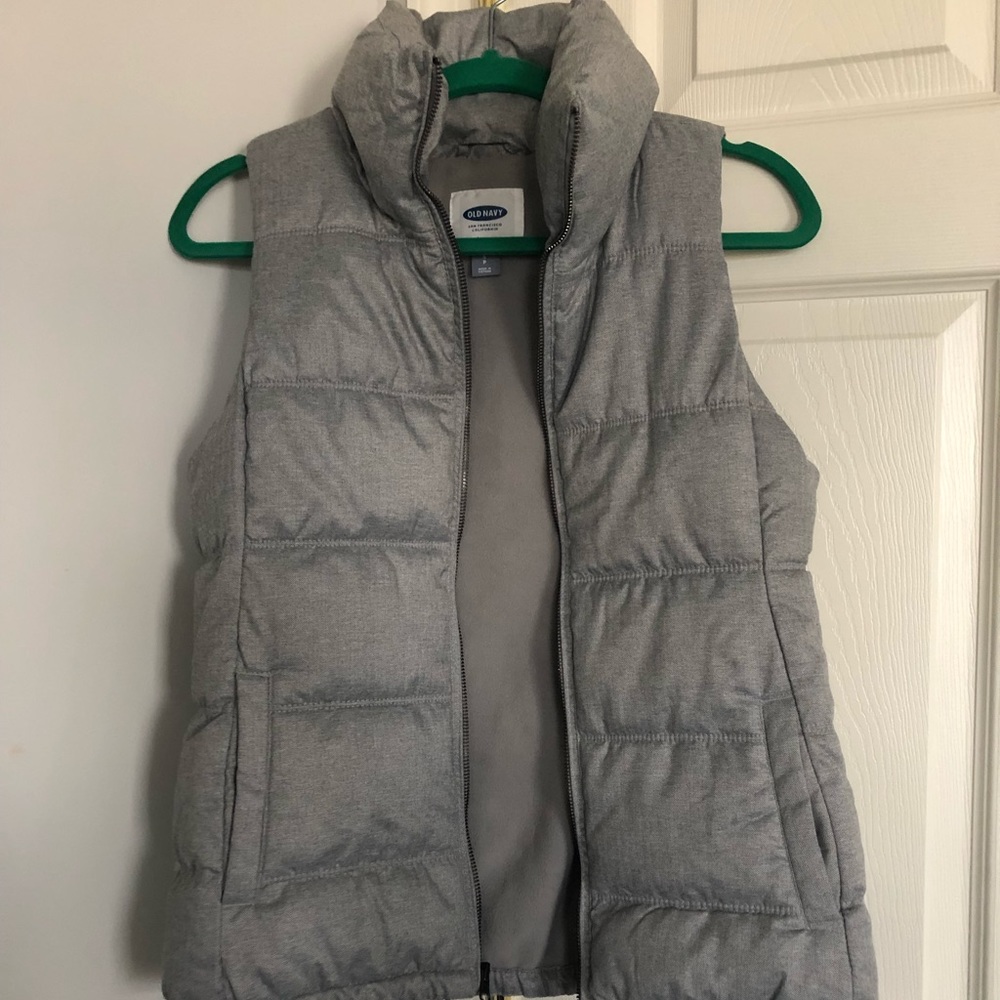 Grey Puffy Vest